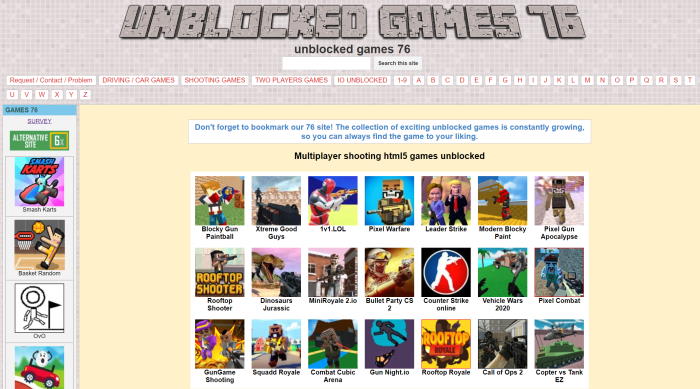 Unblocked Games 76
