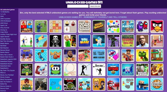 Unblocked Games 911