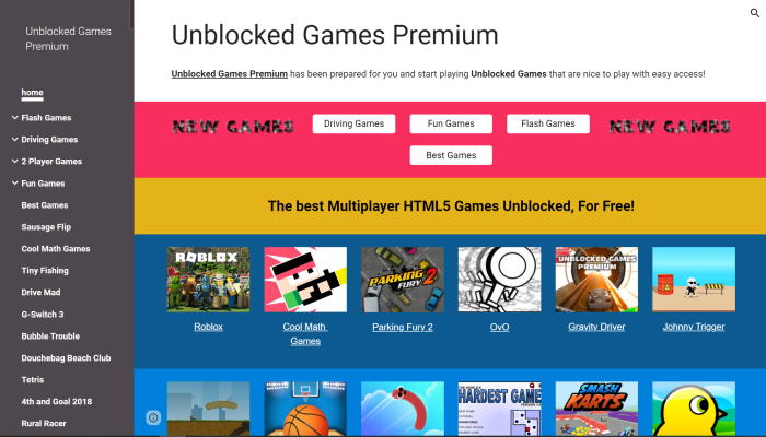 Unblocked Games Premium
